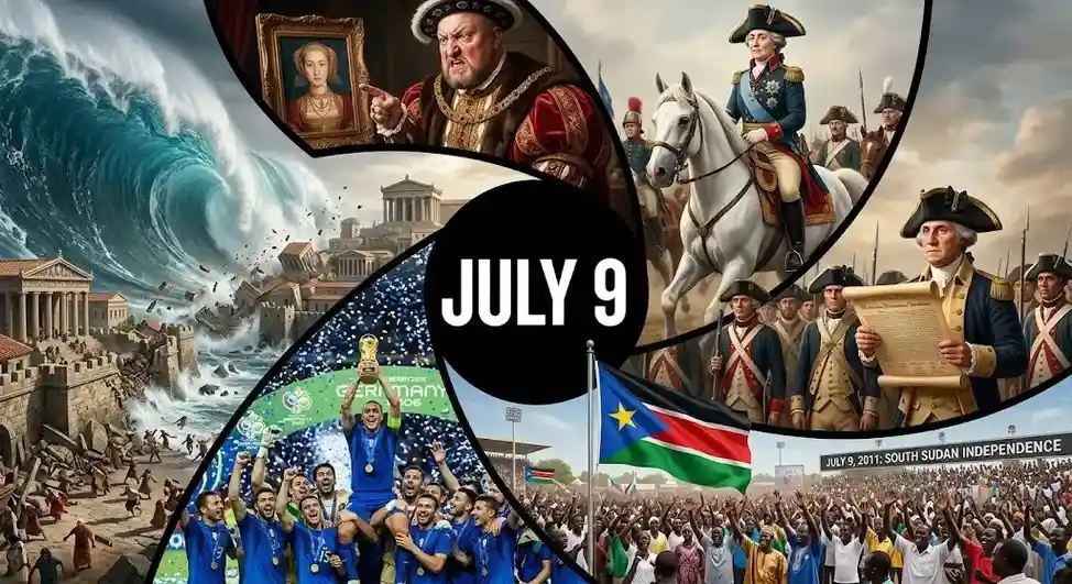 From Washington's army reading the Declaration to Italy's dramatic World Cup win, this day in history July 9 brought massive shifts to our world.