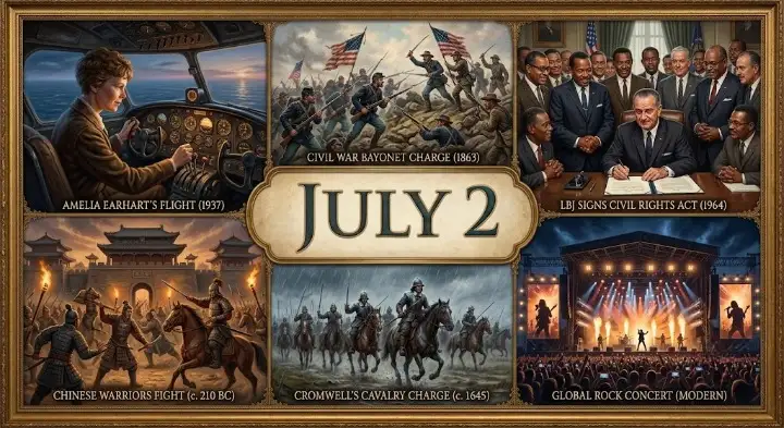 Study the sweeping global changes that occurred on This Day in History July 2 including a historic election in Mexico and the legendary Live 8 shows.