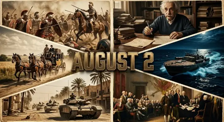 Uncover key facts, famous births, and major conflicts in this day in history August 2 guide covering past world events.